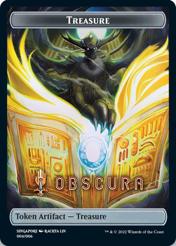 Treasure Token (Obscura) (Southeast Asia Artists) [Streets of New Capenna Tokens]