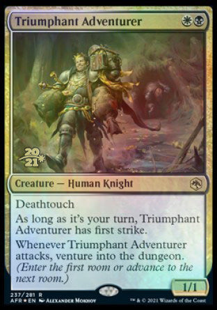 Triumphant Adventurer [Dungeons & Dragons: Adventures in the Forgotten Realms Prerelease Promos]