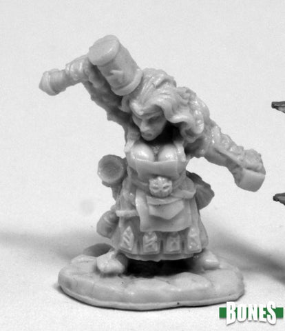 Bones: Margara, Shaman Female Dwarf Cleric [Reaper 77413]