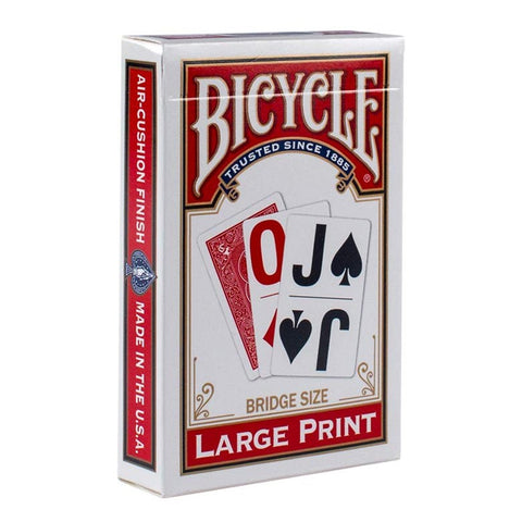 Bicycle Playing Card Deck; Large Print Bridge Size