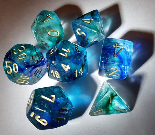 DNR 10D10 Nebula Series Dice Set | Luminary Oceanic
