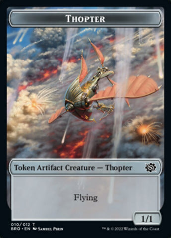 Thopter // Construct (005) Double-Sided Token [The Brothers' War Tokens]