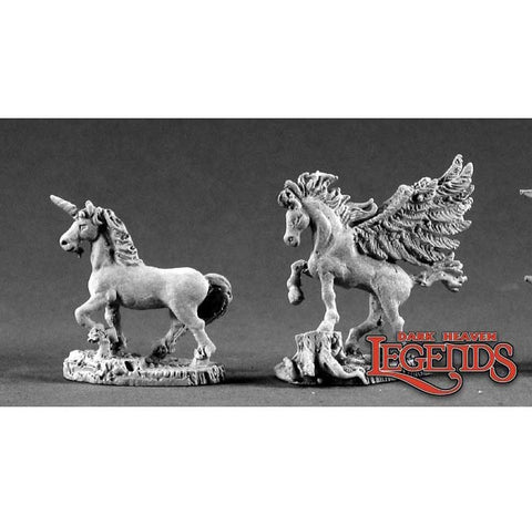 Foals, one unicorn & one pegasus (2 figures) [Metal Reaper 02207]