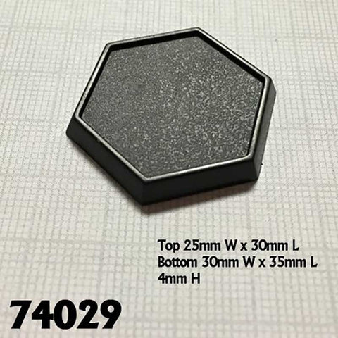 One inch hex gaming base (20 pieces) [Reaper 74029]