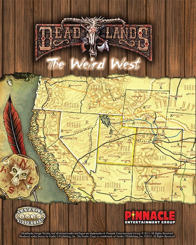 Deadlands Stone and a Hard Place Weird West map