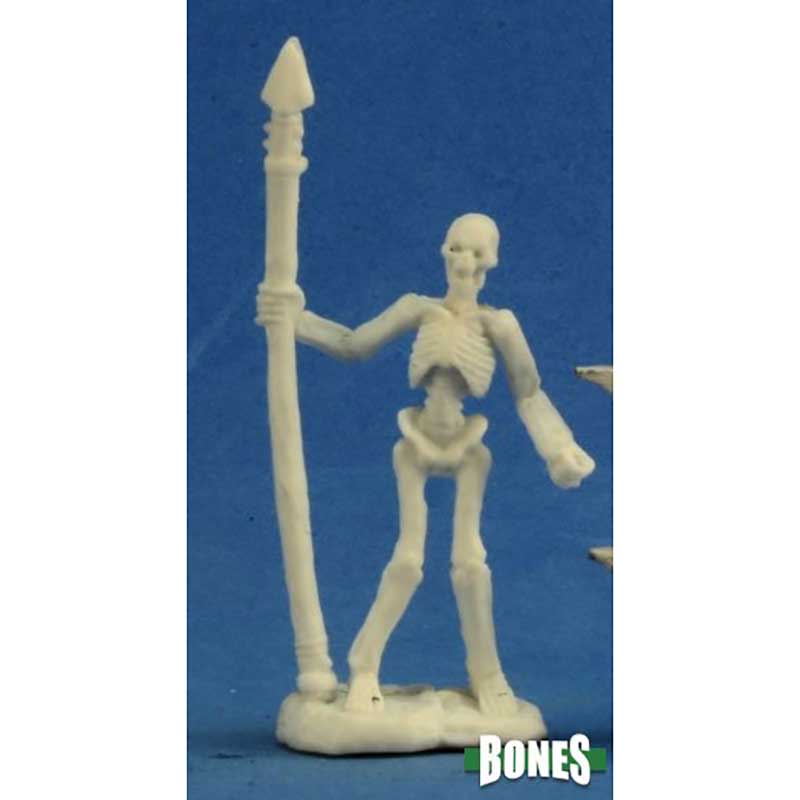 Skeleton Warrior Spearman (3 figures) [Reaper 77244]