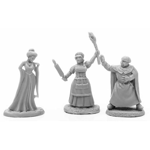 Townsfolk 2 (Noblewoman, Rioter, Chaplain)  [Reaper 77666]