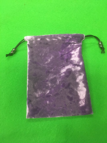 Dice Bag Handmade By Karyn: Lavendar Crushed Velvet
