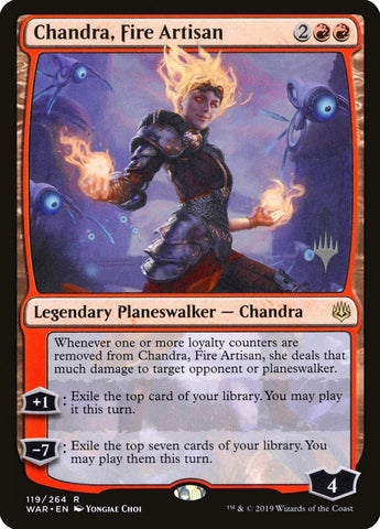 Chandra, Fire Artisan (Promo Pack) [War of the Spark Promos]