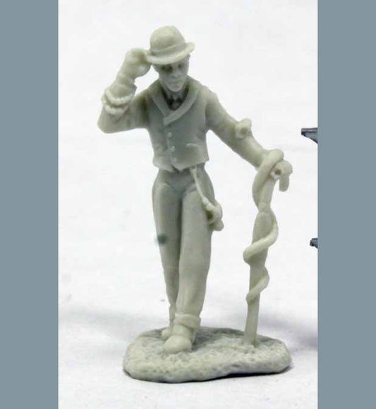 Deadlands Noir: Houngan Human Male w umbrella & snake [Reaper 91010]
