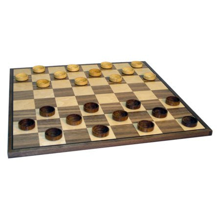 Wooden Board and Checkers