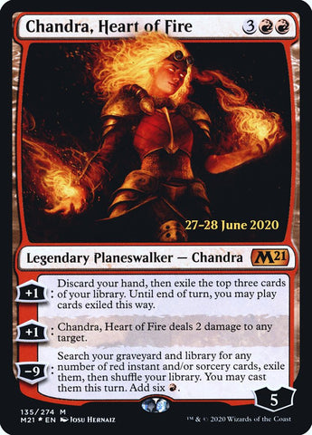 Chandra, Heart of Fire  [Core Set 2021 Prerelease Promos]