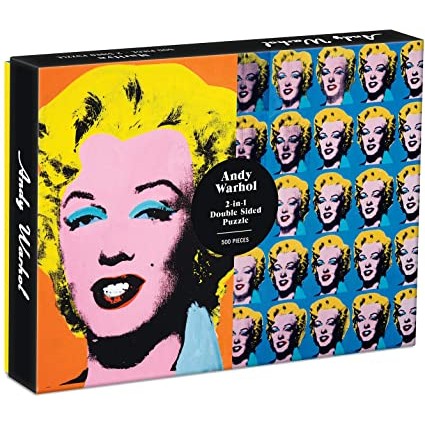 Warhol Marilyn 500 Piece Double Sided Puzzle