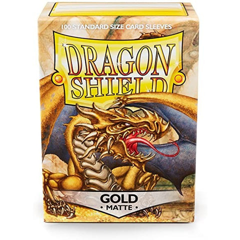 Dragon Shield Matte Gold 100 Count Sleeves
