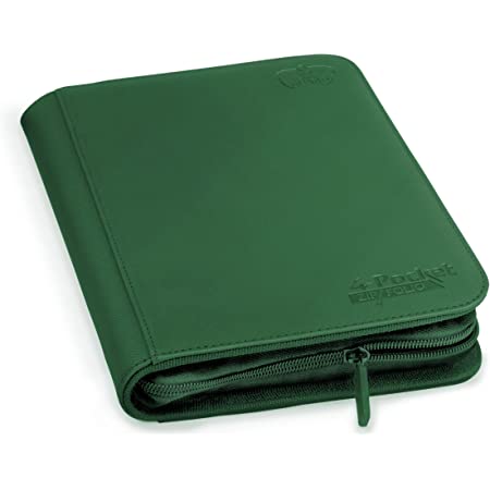 4 Pocket Zipfolio Xenoskin Green