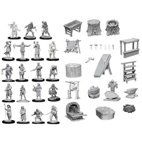 WizKids Deep Cuts Minis: W8 Townspeople & Accessories [WZK73698]