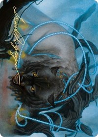 Bind the Monster Art Card (Gold-Stamped Signature) [Kaldheim: Art Series]