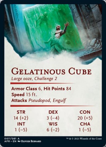Gelatinous Cube Art Card [Dungeons & Dragons: Adventures in the Forgotten Realms Art Series]