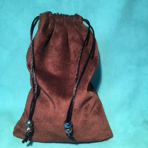 Dice Bag Handmade By Karyn: Brown Leather