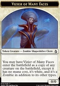 Vizier of Many Faces // Zombie Token [Amonkhet Tokens]