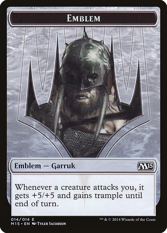 Garruk, Apex Predator Emblem [Magic 2015 Tokens]