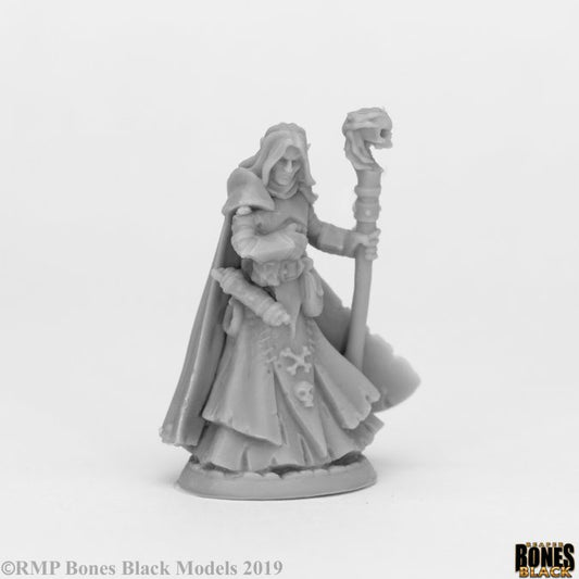 Bones Black: Dark Elf Wizard [Reaper 44073]