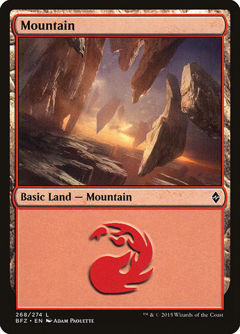 Mountain (268a) [Battle for Zendikar]