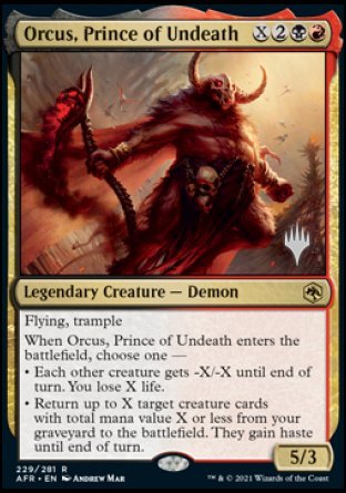 Orcus, Prince of Undeath (Promo Pack) [Dungeons & Dragons: Adventures in the Forgotten Realms Promos]