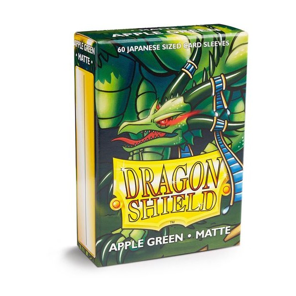 sale - Dragon Shield 60ct Deck Protector Mini Matte Apple Green