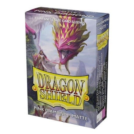 Dragon Shield 60ct Deck Protector Mini Matte Pink Diamond