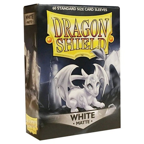 sale - Dragon Shield 60ct Deck Protector Matte White