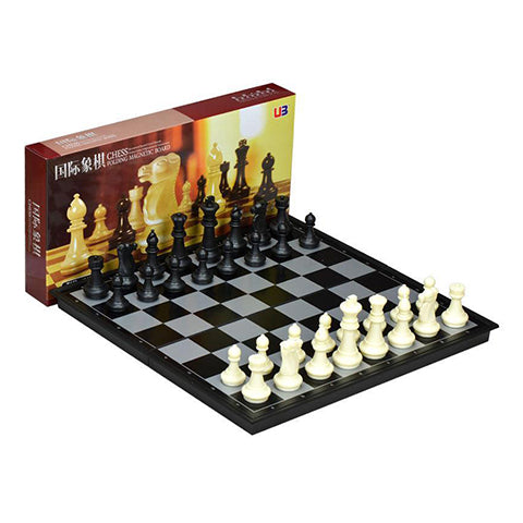 Chess & Checkers folding magnetic board