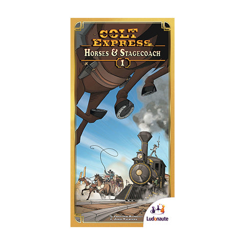 Colt Express Horses And Stagecoach