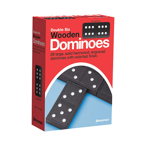 Double Six Wooden Dominoes