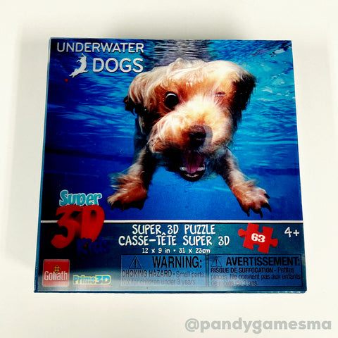 Underwater Dogs Super 3D Kids 63 piece Brown terrier