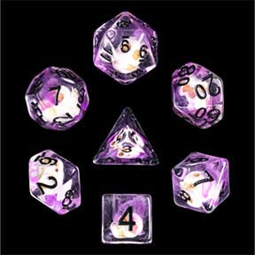 HD Object Inclusion Standard Dice Set | Skull (Golem)