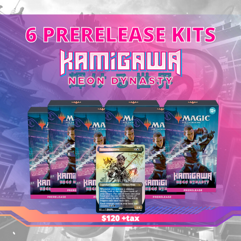 MTG Kamigawa Neon Dynasty Set of 6 Prerelease Kits