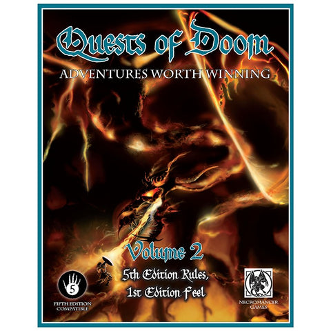 Quests of Doom 2 Adventure Worth Winning 5th Edition Compatible