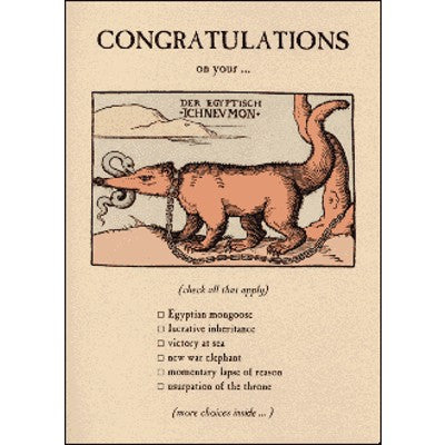 Celebration Card | Egyptian Mongoose