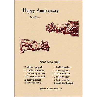 Celebration Card | Adjacent Gargoyle