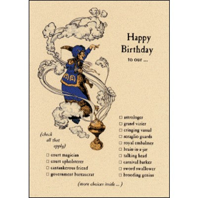 Birthday Card | Court Magician