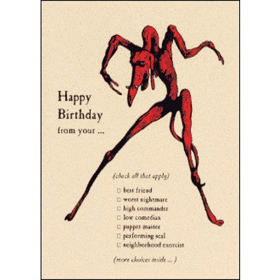 Birthday Card | Best Friend/Worst Nightmare