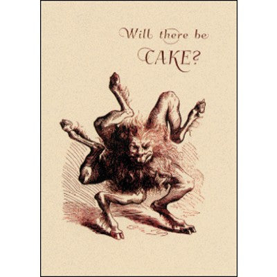 Celebration Card | Will There Be Cake?