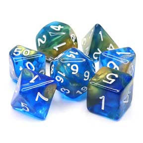 HD "Starry Night" Blend Standard Dice Set