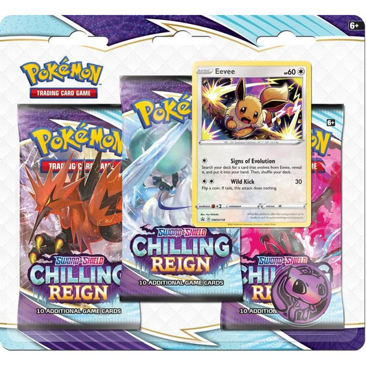 Pokemon: SS6 Chilling Reign 3-Pack Blister