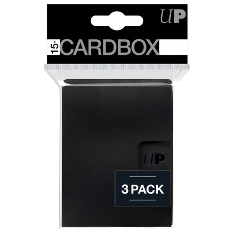Ultra Pro PRO 15+ Card Box 3 Pack Black