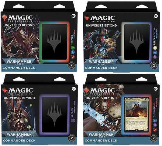 Warhammer 40k Commander Deck Set Of 4 Deal Non-Foil