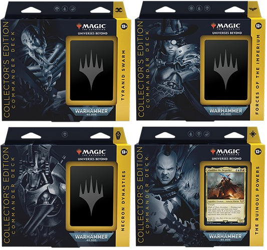 Premium Warhammer 40k Commander Deck Set Of 4 Deal Foil