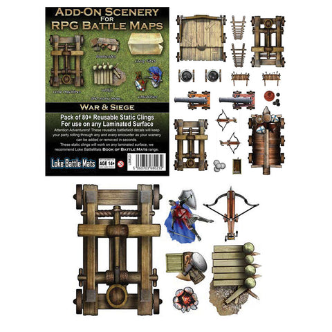 Battle Mats: Add-on Scenery for RPG Battle Maps: Dungeon Decorations -  Shuffle and Cut Games