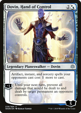 Dovin, Hand of Control  [War of the Spark Prerelease Promos]
